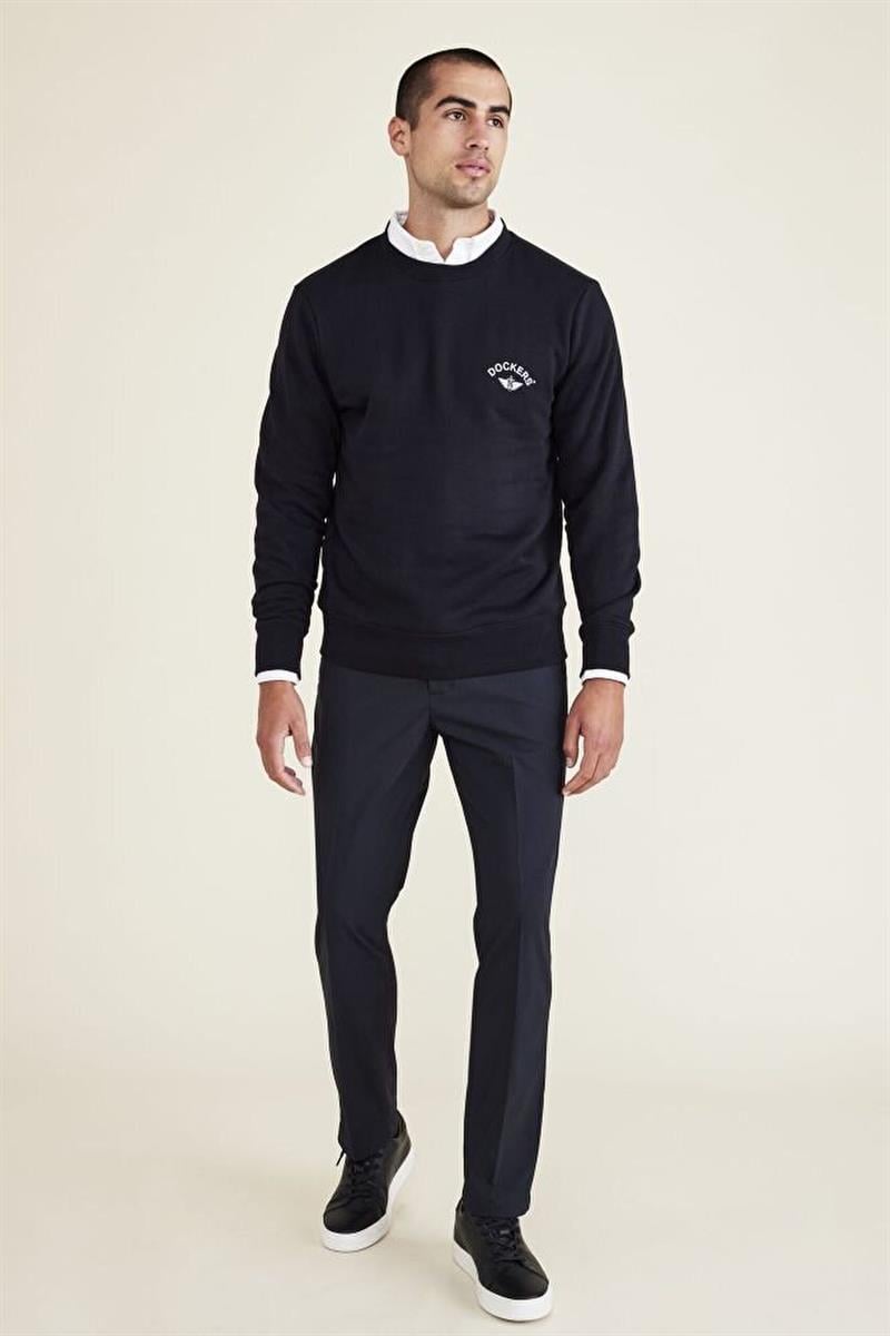 Signature Go Siyah Khaki Slim Fit Pantolon Black