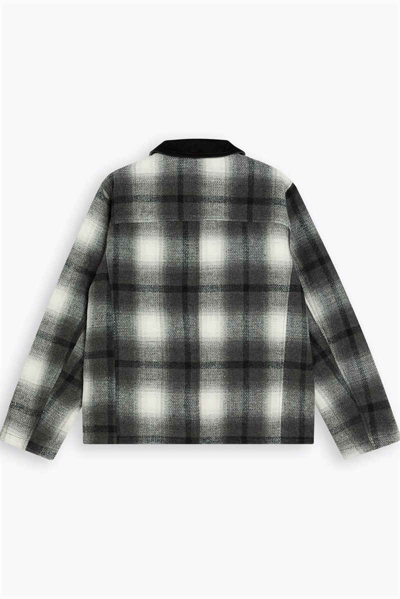 Wool Blend Laydown Collar James Dean Kadife Yakalı Mont Red