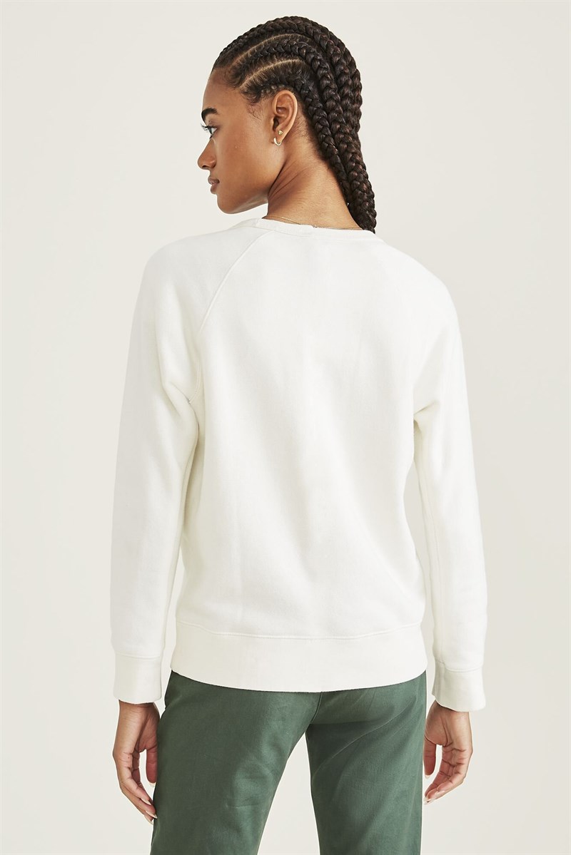 Yuvarlak Yaka Sweatshirt White