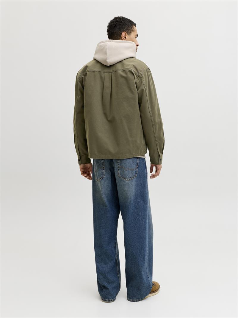 JCOBEN CLASSIC FUSION BADGE OVERSHIRT Grape Leaf