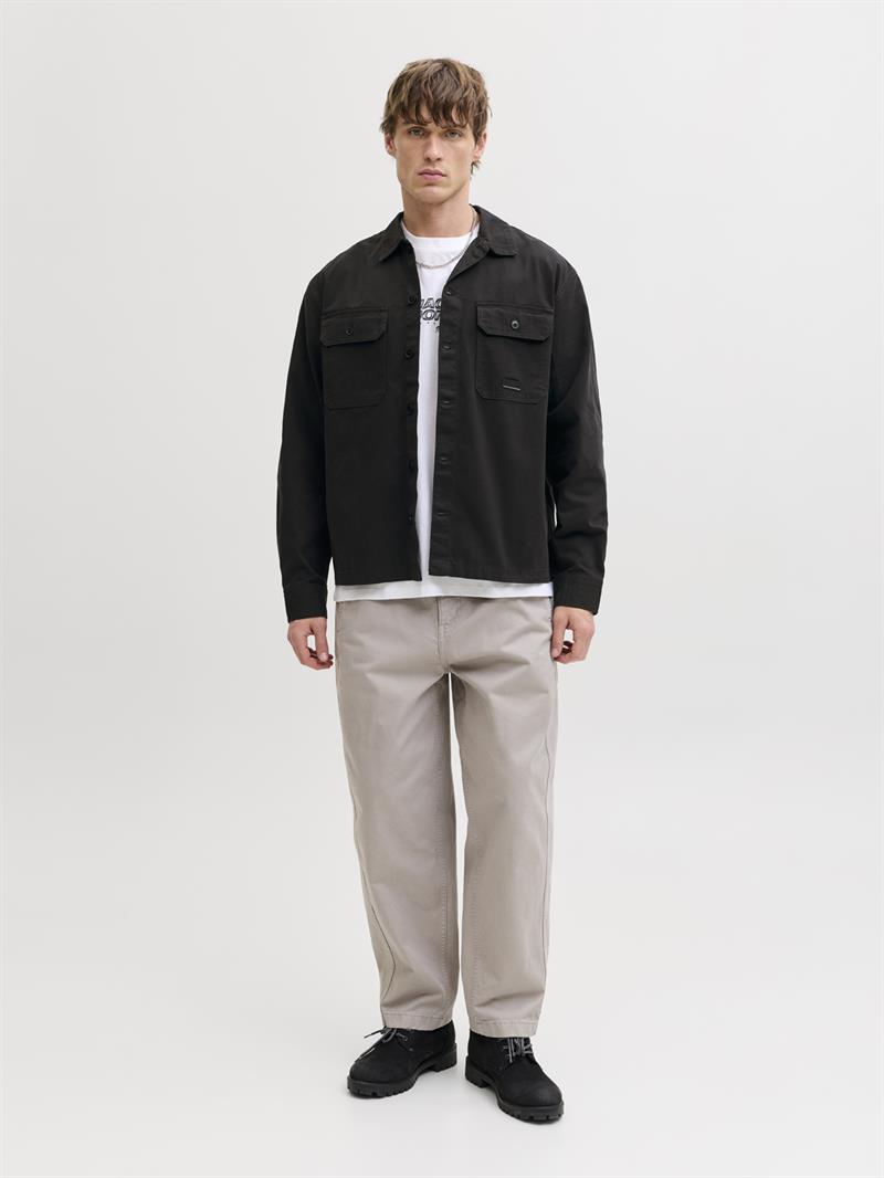 JCOBEN CLASSIC FUSION BADGE OVERSHIRT Black