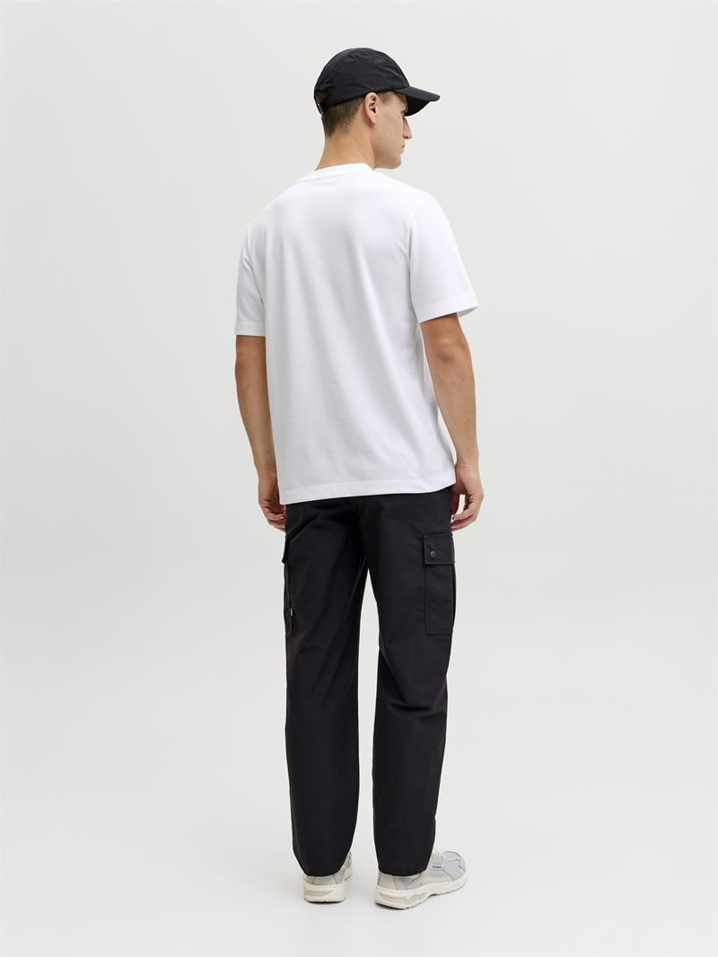 JCOFUSION CHEST BRAND TEE SS CREW NOOS Bright White