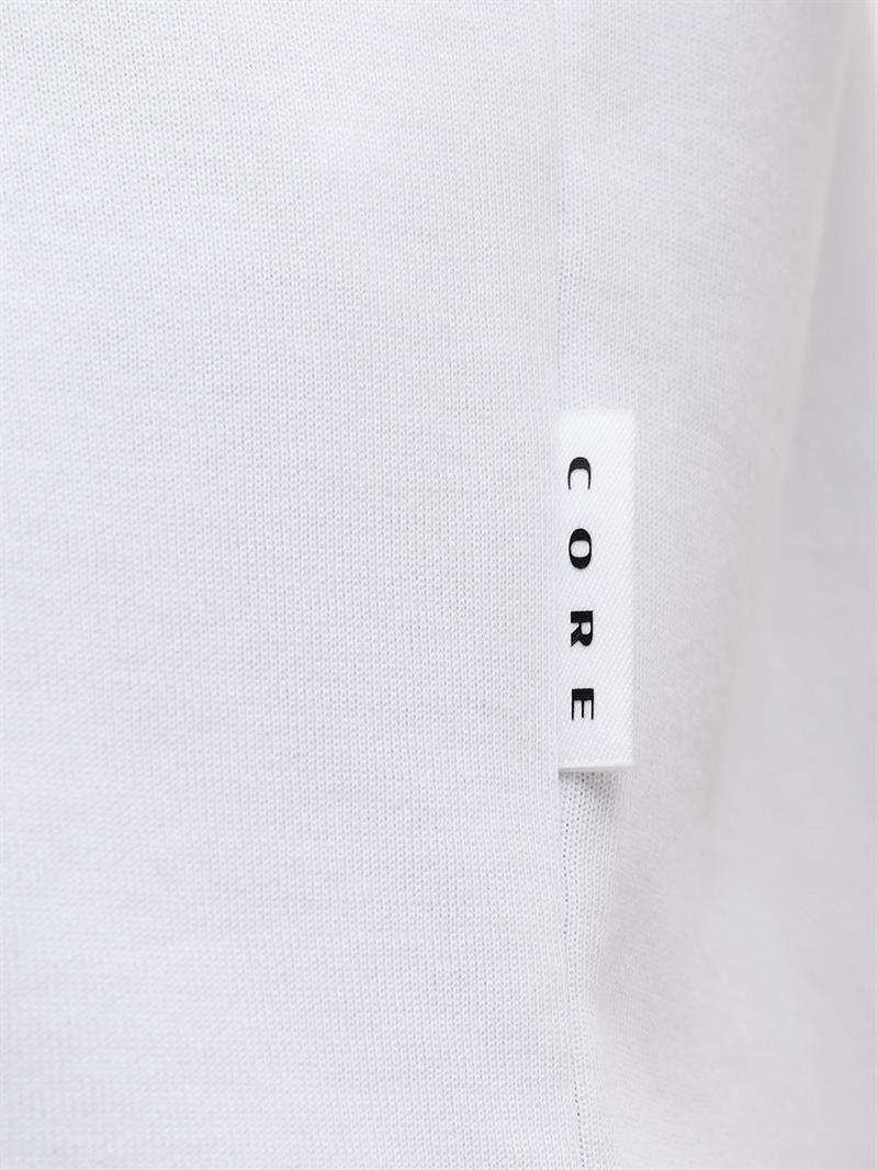 JCOFUSION CHEST BRAND TEE SS CREW NOOS Bright White