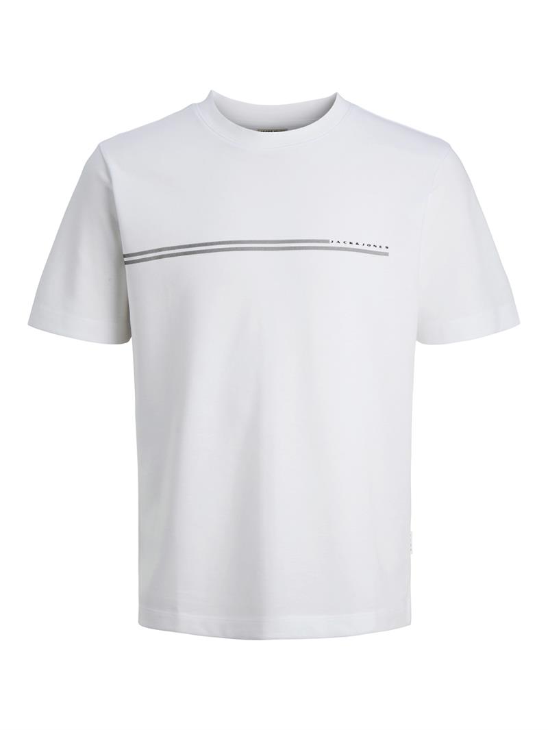 JCOFUSION CHEST BRAND TEE SS CREW NOOS Bright White
