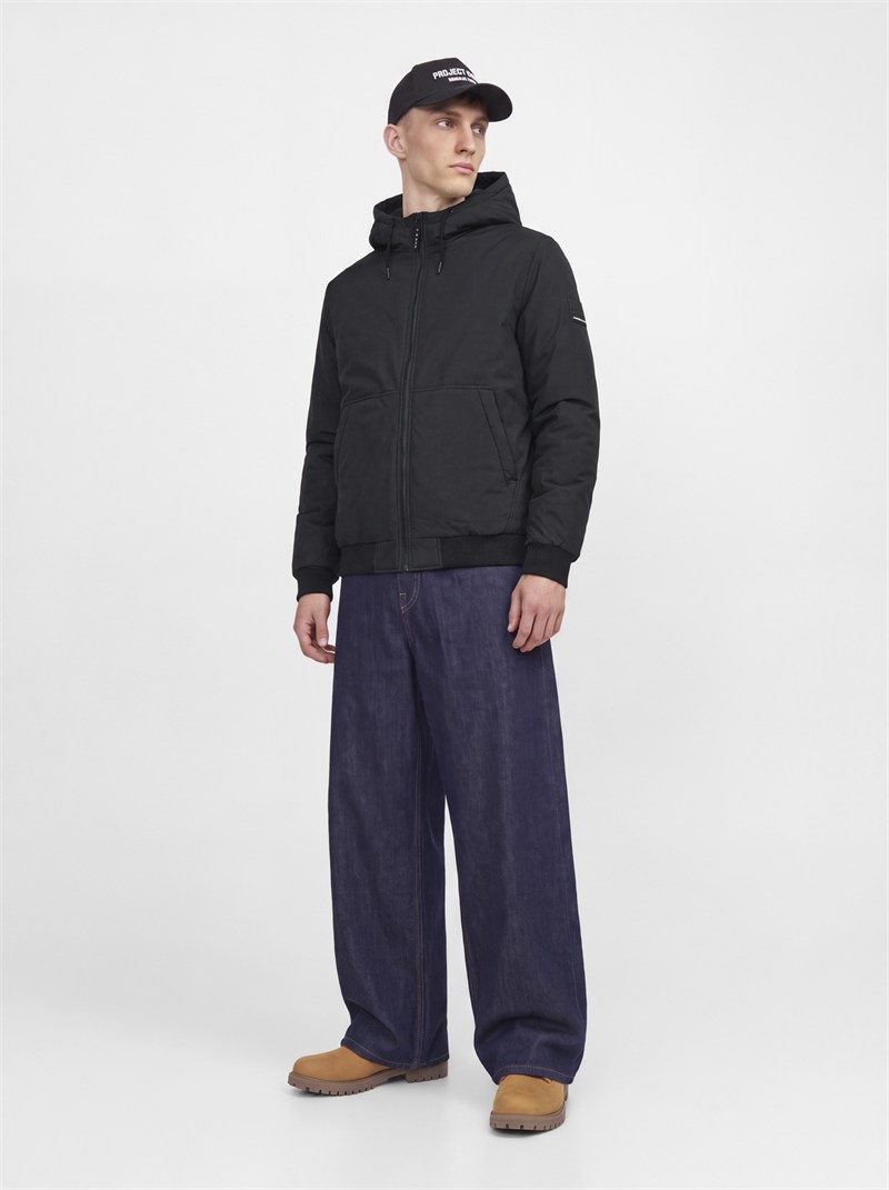 JCOFUSION PU BOMBER JACKET SN Black