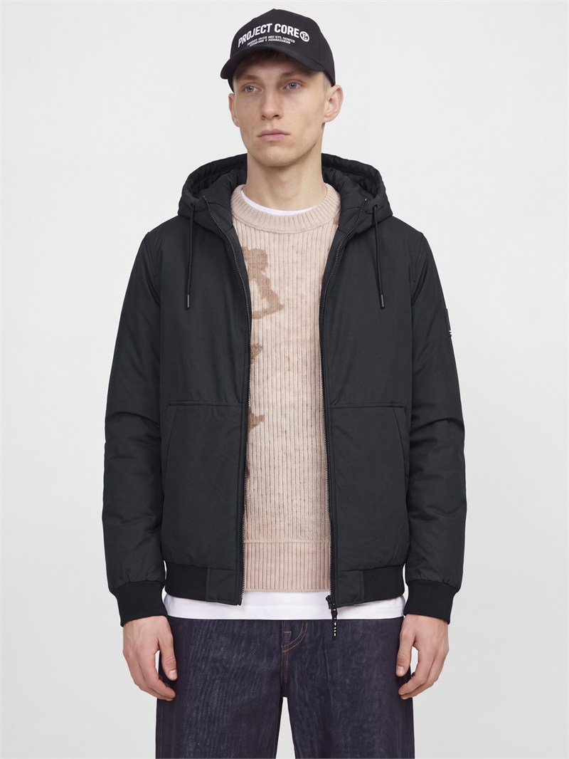 JCOFUSION PU BOMBER JACKET SN Black