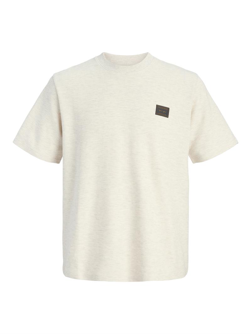 JJDAYTONA TEE SS CREW NECK SN Antique White