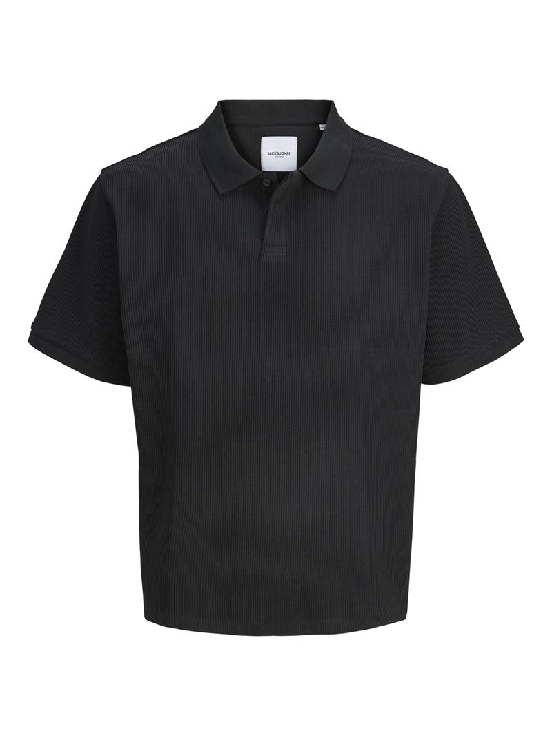 JJEHARRISON STRUCTURE POLO SS LN Black