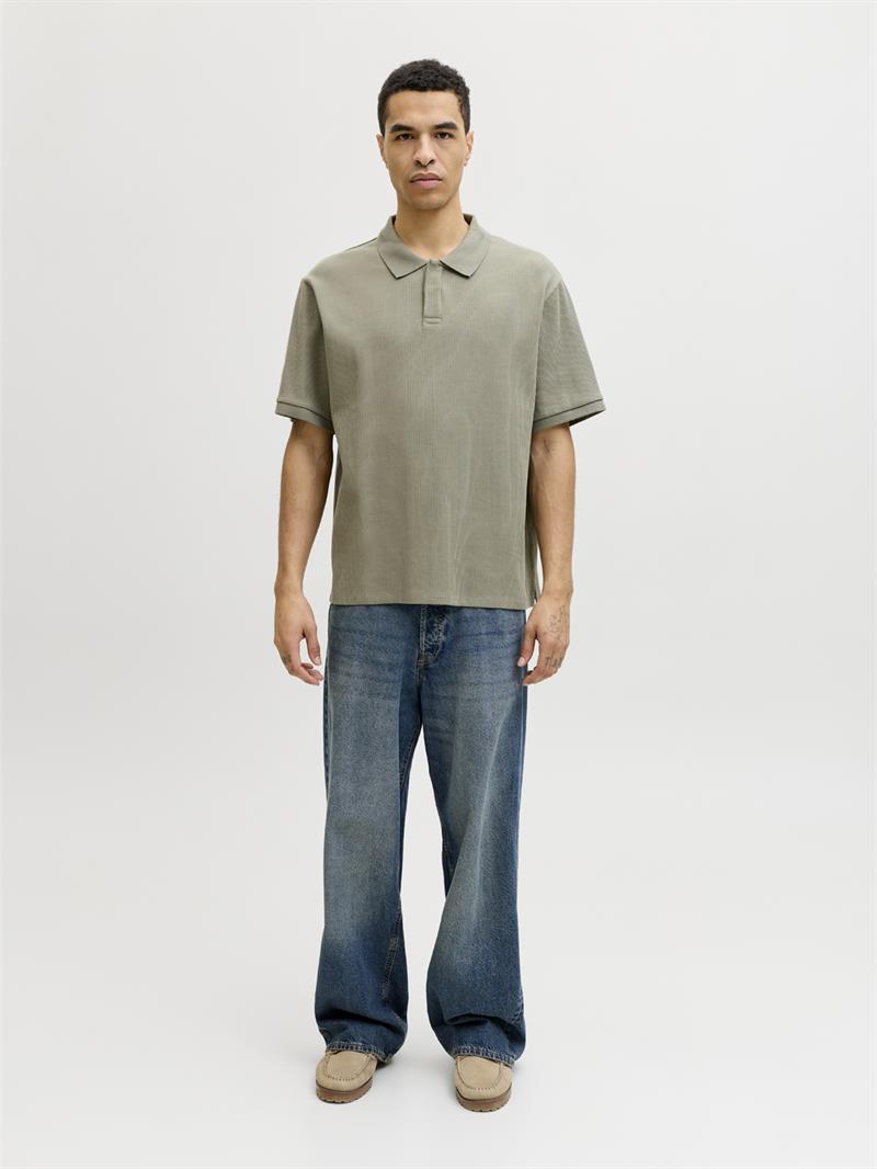 JJEHARRISON STRUCTURE POLO SS LN Vetiver