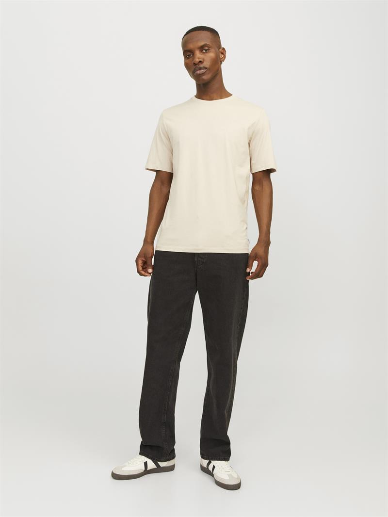 JJEORGANIC BASIC TEE SS O-NECK NOOS Moonbeam