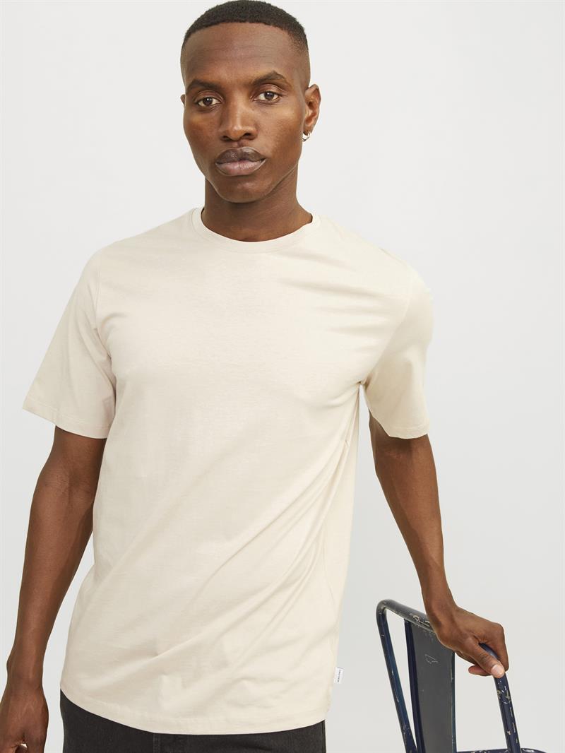 JJEORGANIC BASIC TEE SS O-NECK NOOS Moonbeam