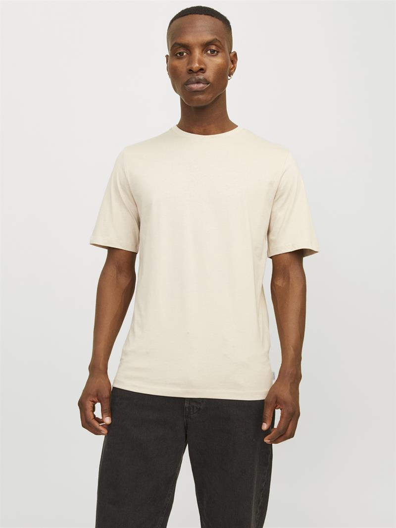 JJEORGANIC BASIC TEE SS O-NECK NOOS Moonbeam
