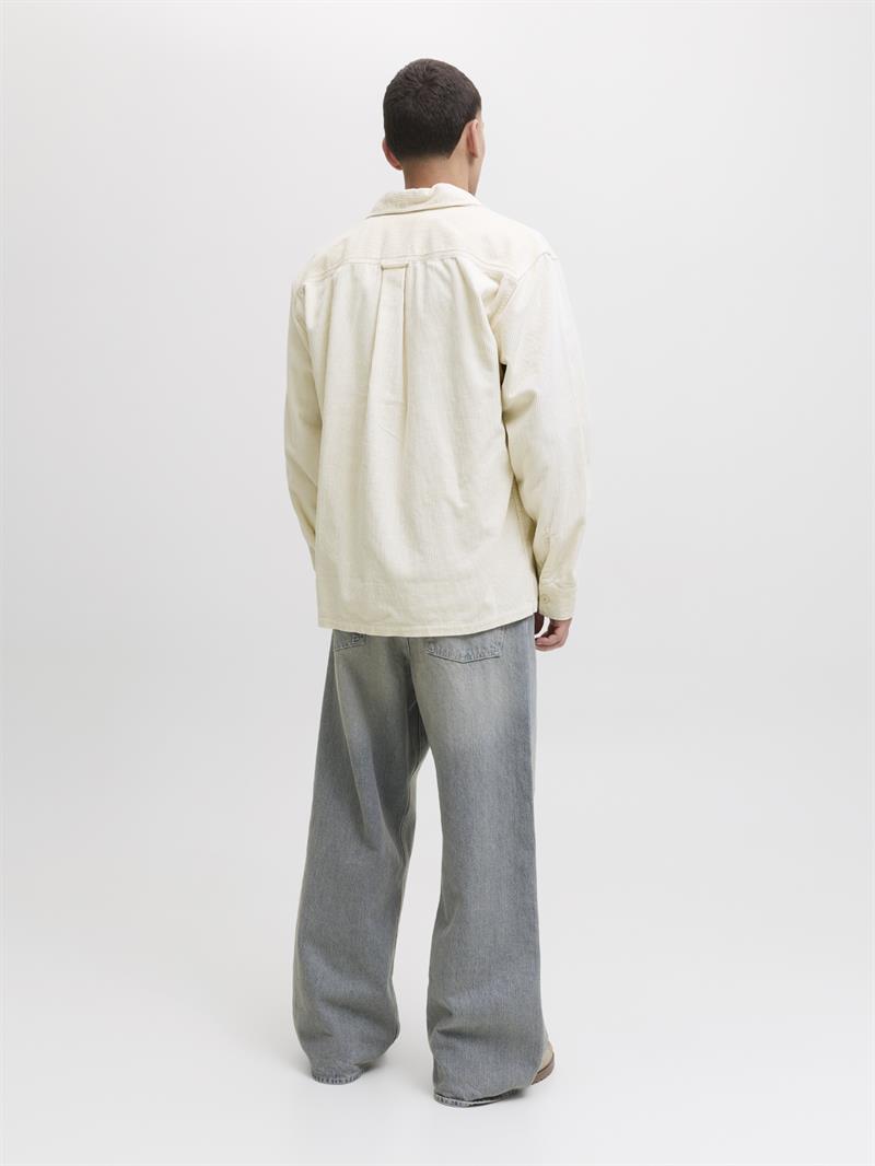 JJEPERFECT CORDUROY OVERSHIRT LS SN Antique White