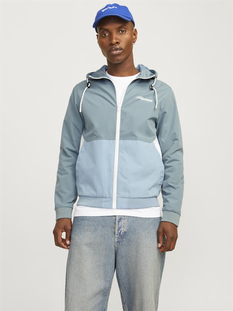JJERUSH HOOD BOMBER NOOS Blue Denim