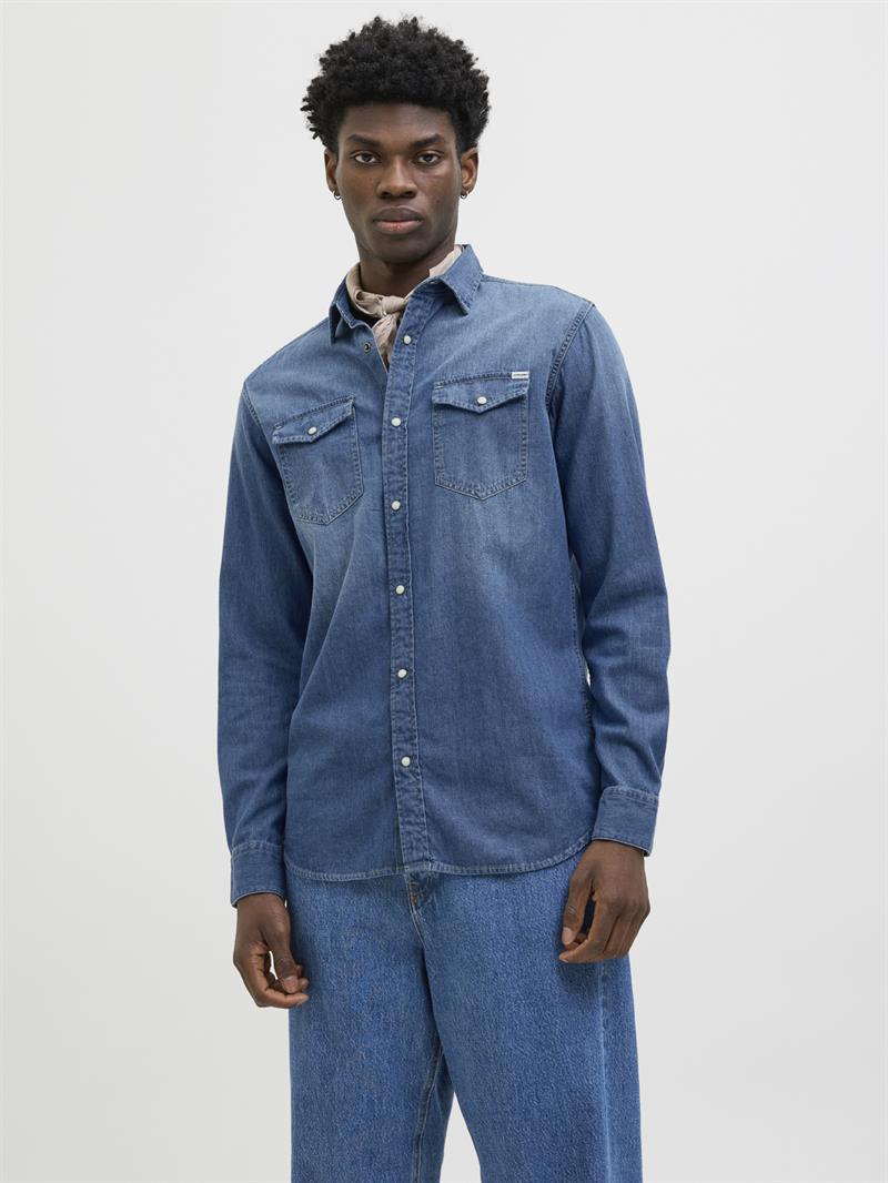 JJESHERIDAN SHIRT L/S NOOS Blue Denim
