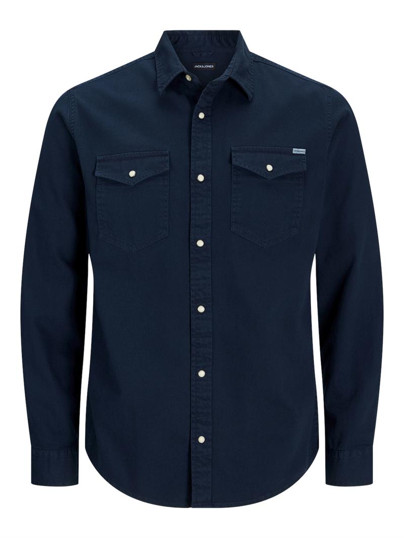 JJESHERIDAN SHIRT L/S NOOS DARK NAVY
