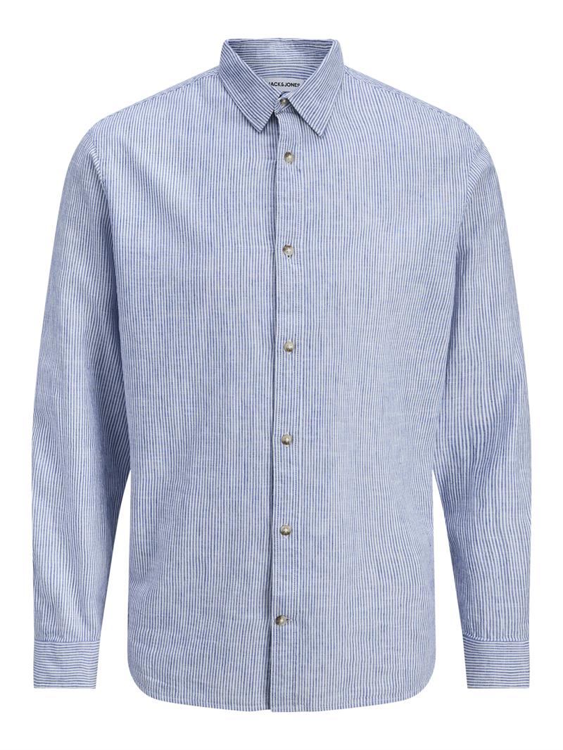 JJESUMMER LINEN BLEND SHIRT L/S SN Infinity