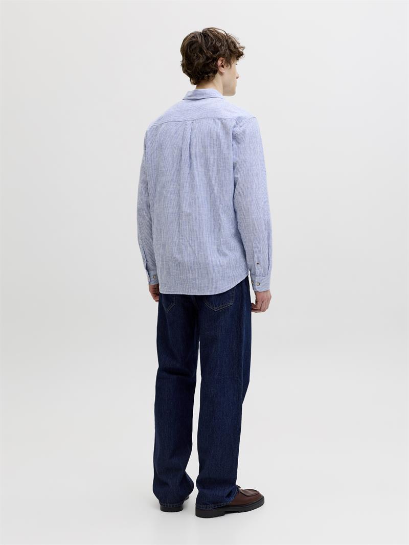 JJESUMMER LINEN BLEND SHIRT L/S SN Infinity