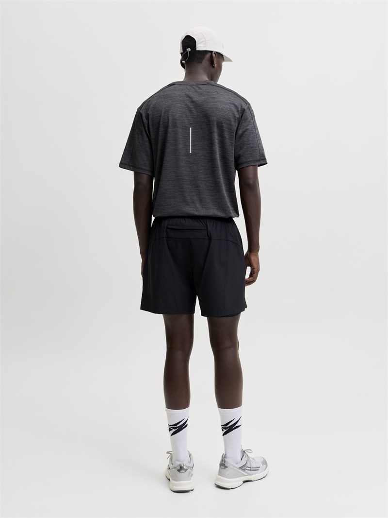 JJSFLUX MELANGE T-SHIRT Black