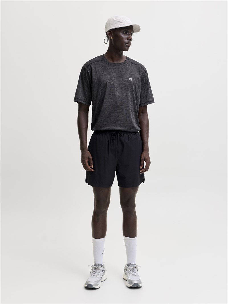 JJSFLUX MELANGE T-SHIRT Black