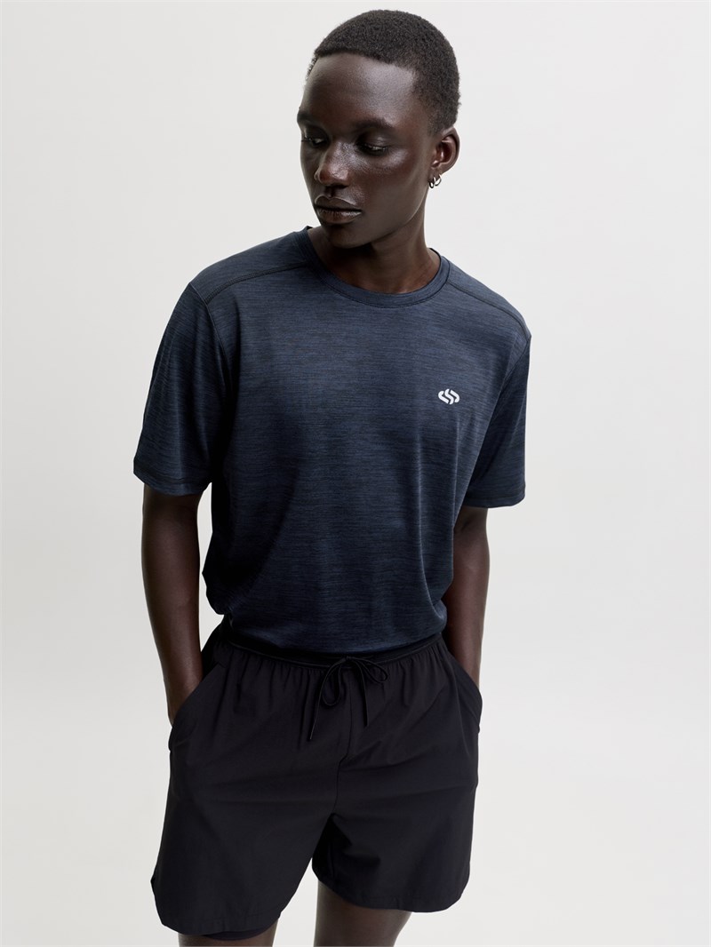 JJSFLUX MELANGE T-SHIRT Sky Captain