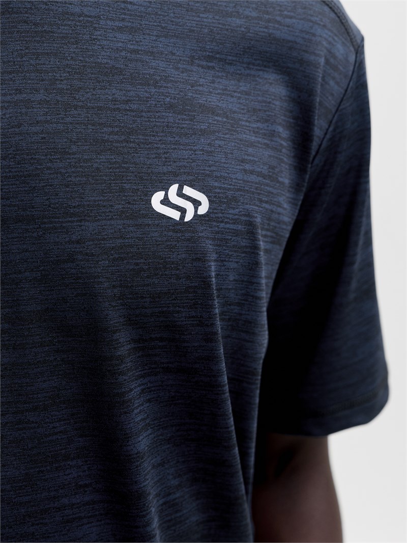 JJSFLUX MELANGE T-SHIRT Sky Captain