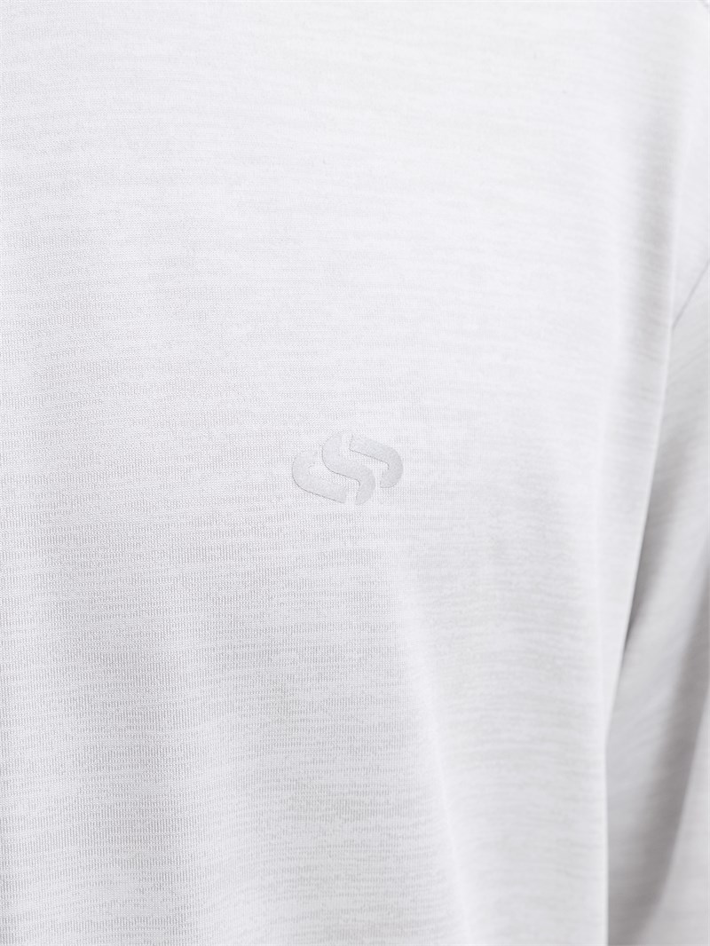 JJSFLUX MELANGE T-SHIRT White Melange
