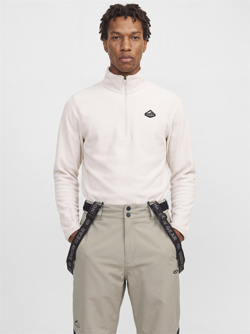 JJSTIGNES HIGH NECK HALF ZIP Moonbeam