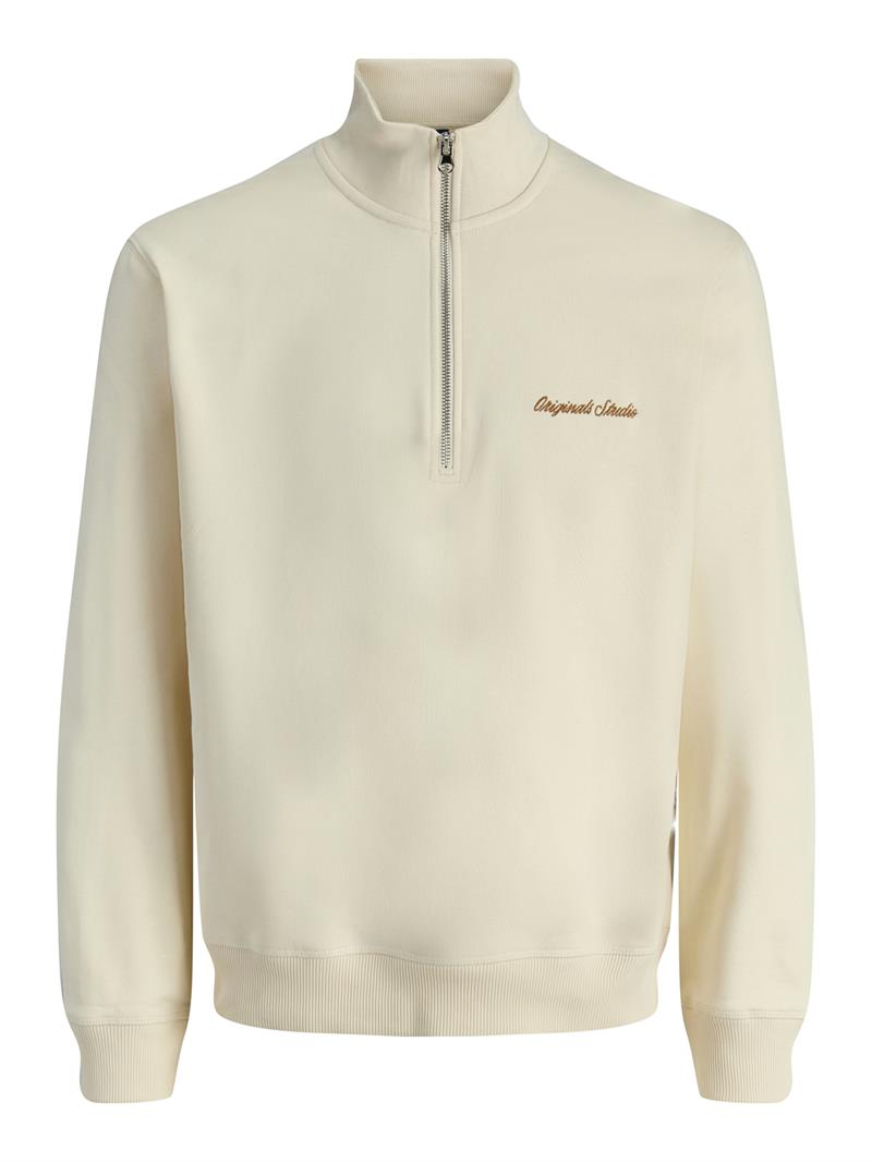 JORNORREBRO EMB SWEAT HIGH NECK NOOS Antique White