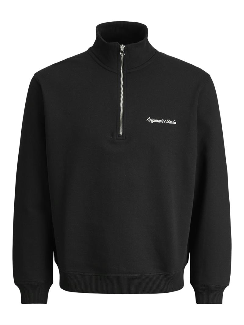 JORNORREBRO EMB SWEAT HIGH NECK NOOS Black