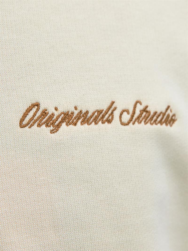 JORNORREBRO EMB SWEAT HIGH NECK NOOS Antique White