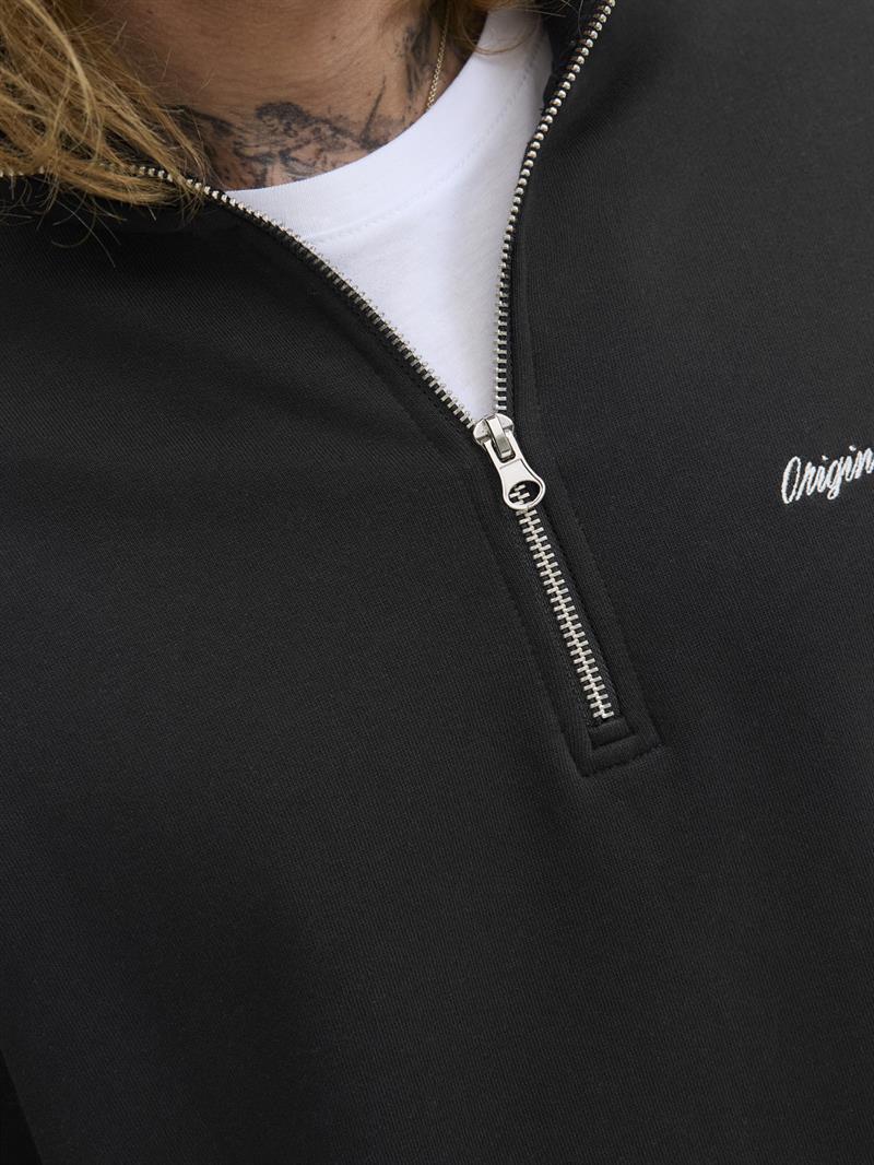 JORNORREBRO EMB SWEAT HIGH NECK NOOS Black