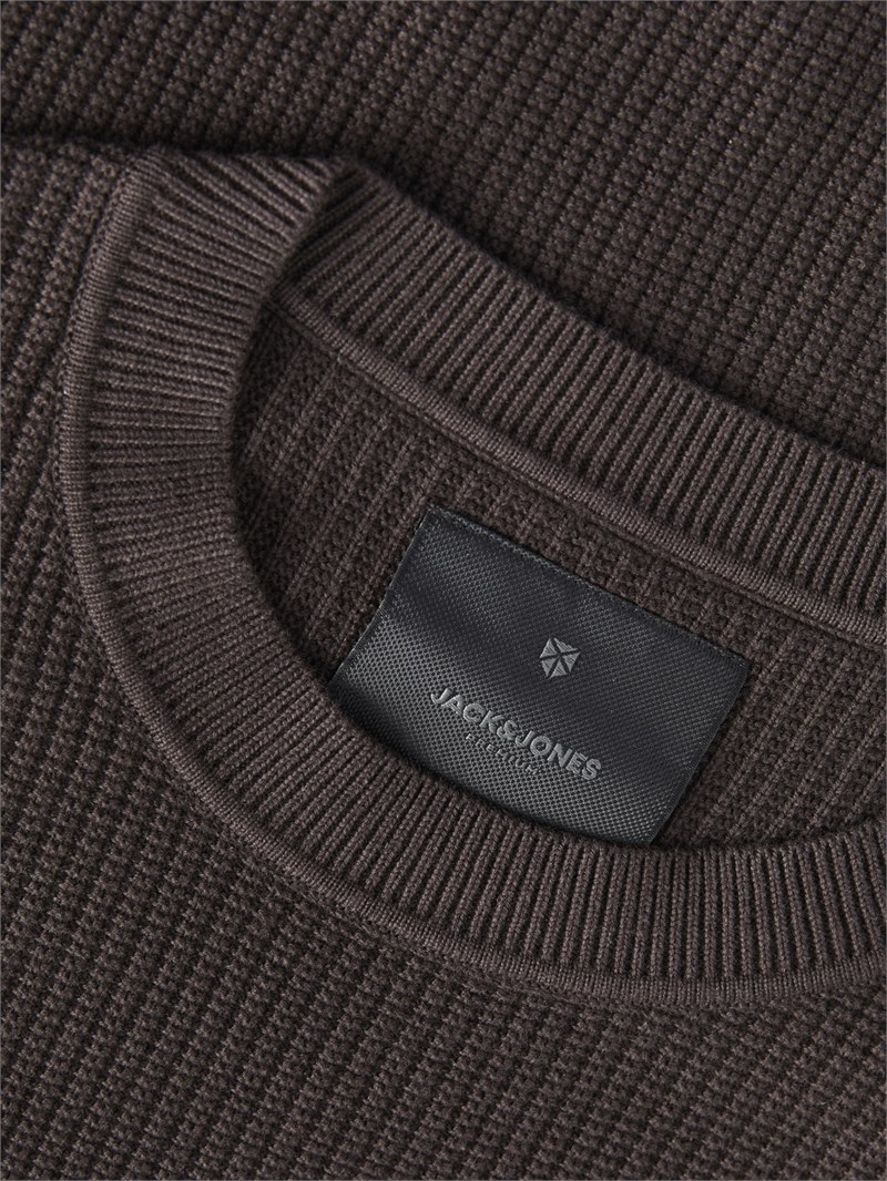JPRBLACONNOR KNIT CREW NECK Chocolate