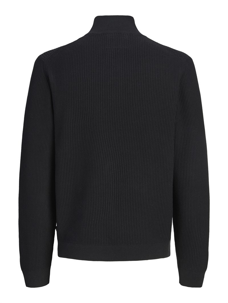 JPRBLACONNOR KNIT HALF ZIP Black