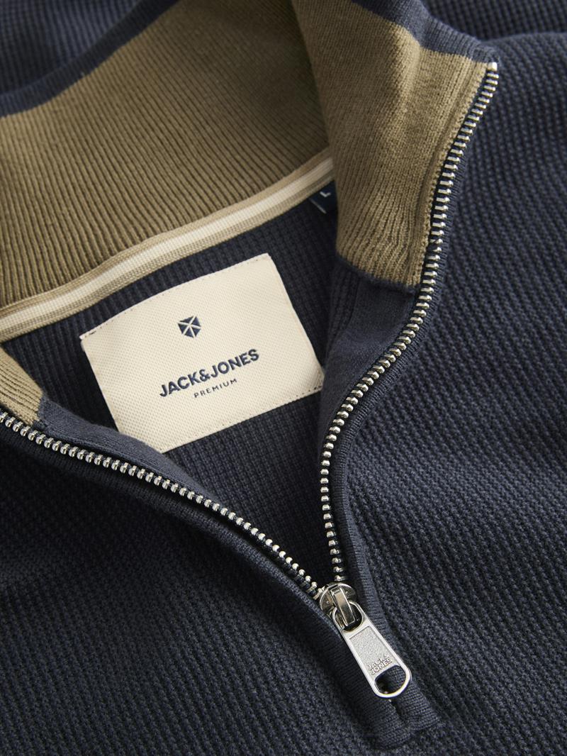 JPRBLUREX KNIT HALF ZIP LN Seaborne