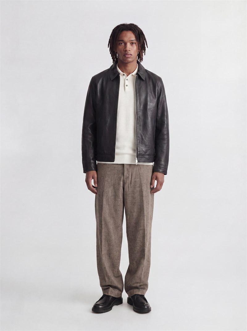 JPRBLURILEY KNIT POLO LS Cloud Dancer