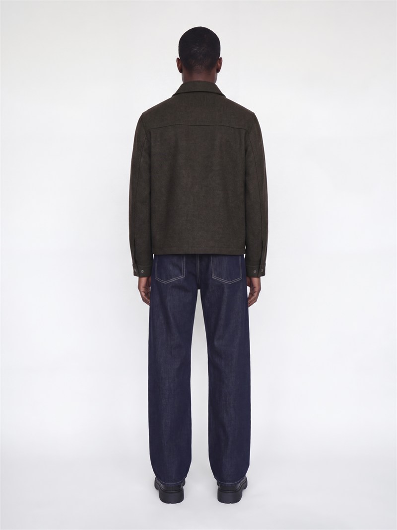 JPRBLUWAKEFIELD WOOL BLEND JACKET SN BROWN
