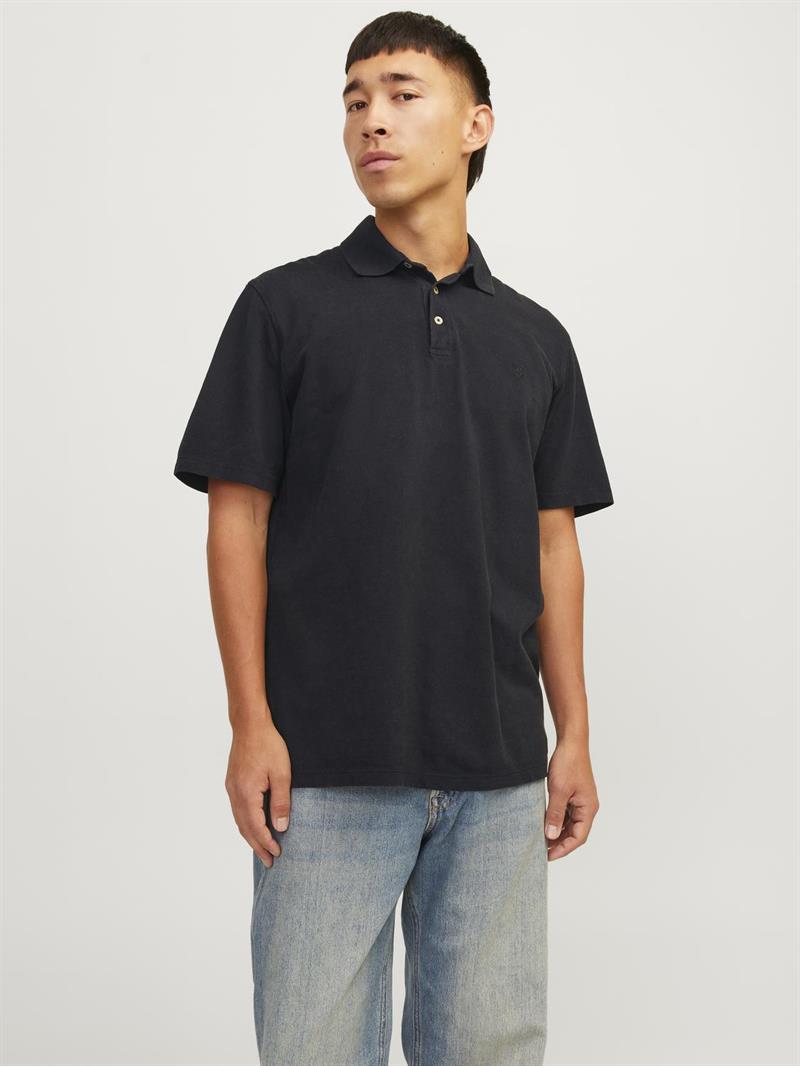 JPRBLUWILLIAM WASH SS POLO SN Black