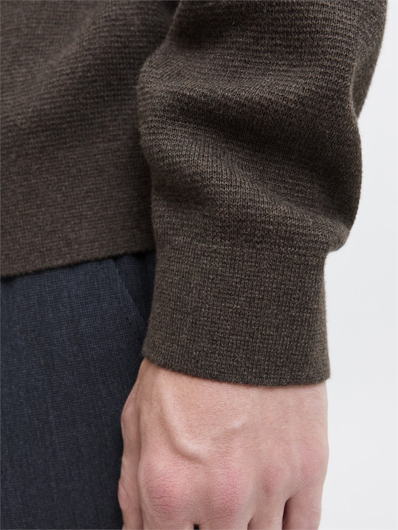 JPRMILANO STITCH KNIT HALF ZIP SN Delicioso