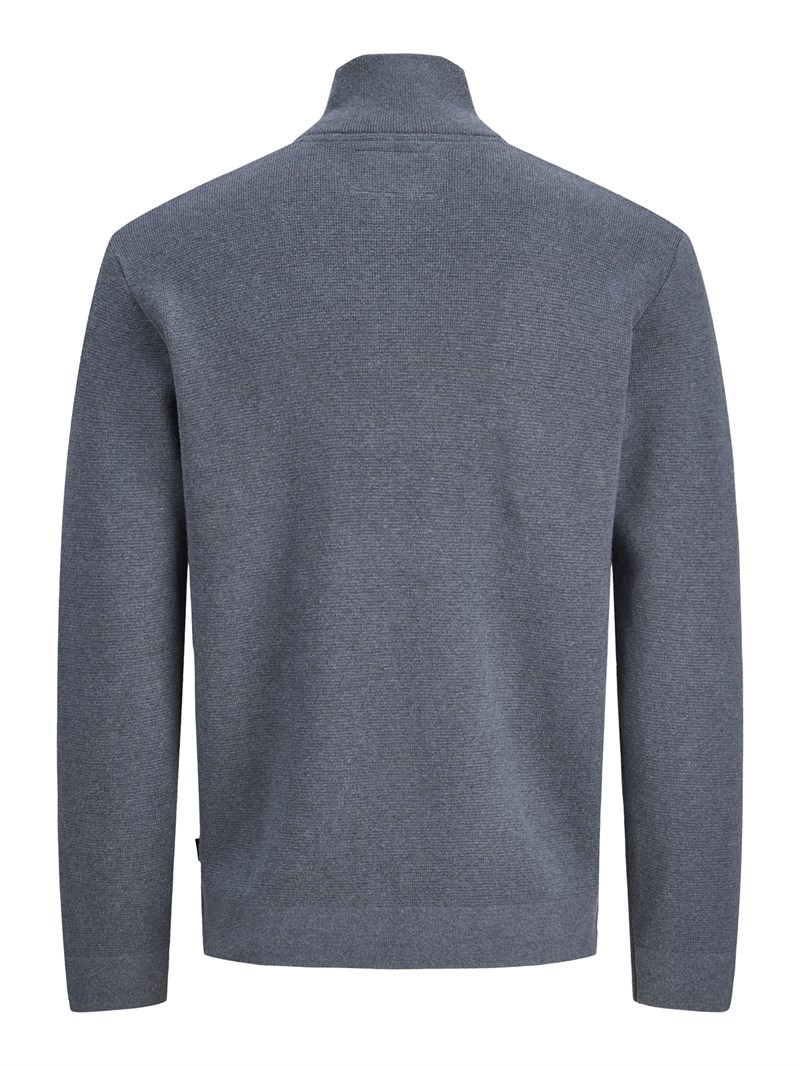 JPRMILANO STITCH KNIT HALF ZIP SN Turbulence
