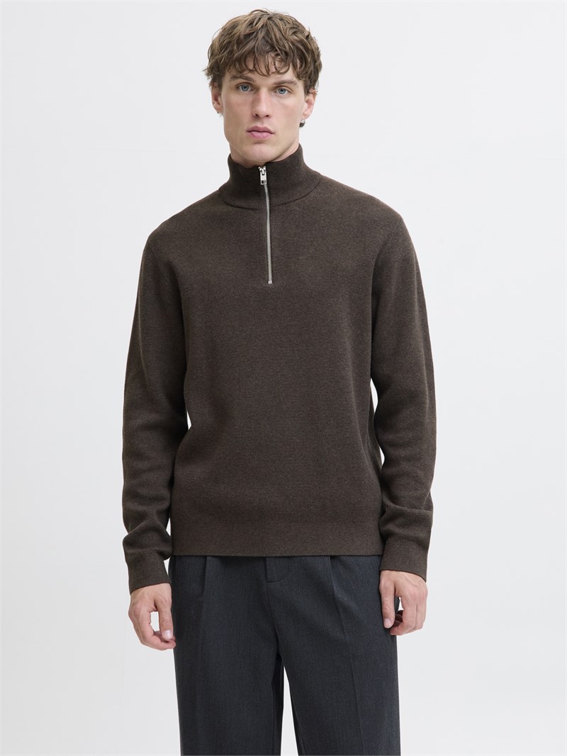 JPRMILANO STITCH KNIT HALF ZIP SN Delicioso