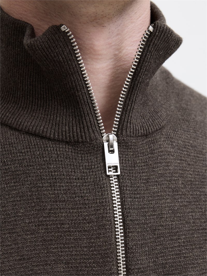 JPRMILANO STITCH KNIT HALF ZIP SN Delicioso