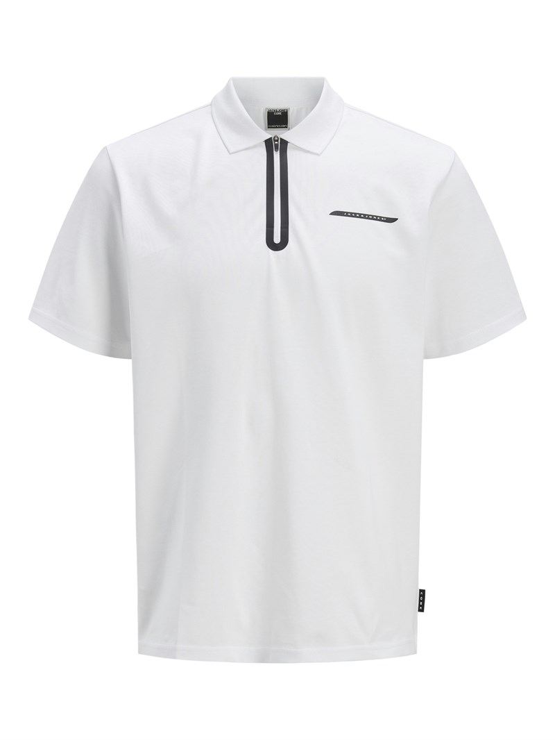 POLO SHIRT MALE KNIT CO52/PL44/EA4 Bright White