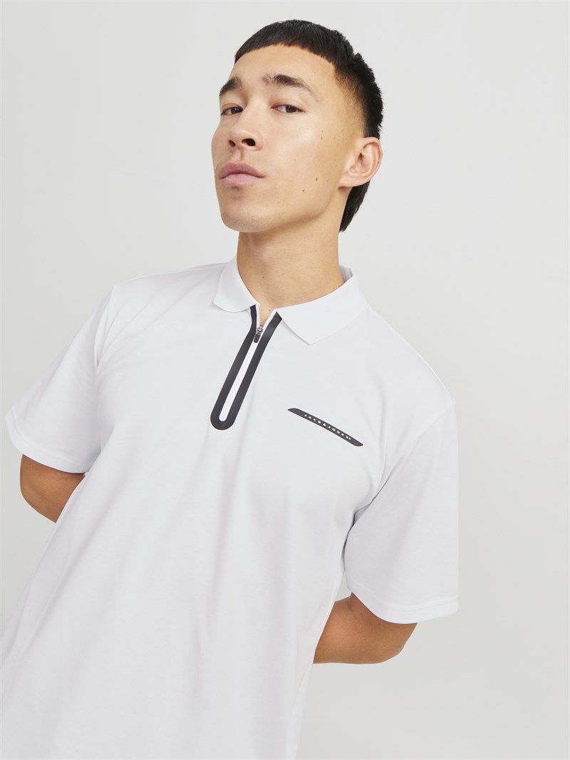 POLO SHIRT MALE KNIT CO52/PL44/EA4 Bright White