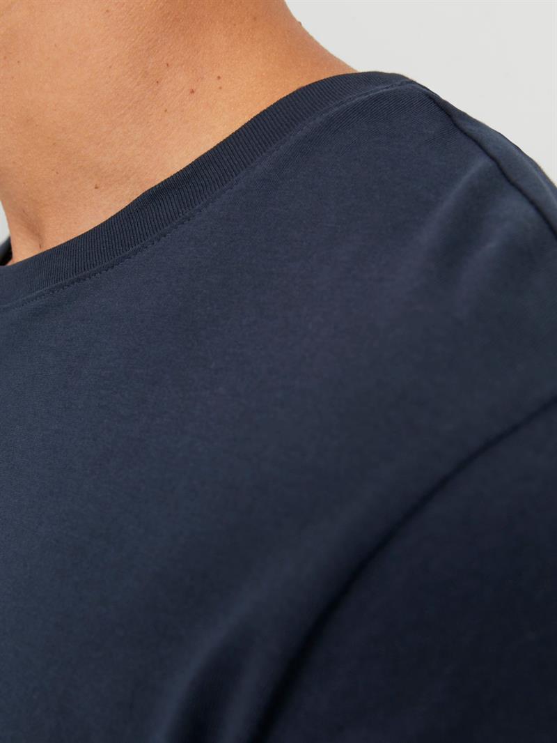JJEORGANIC BASIC TEE SS O-NECK NOOS Navy