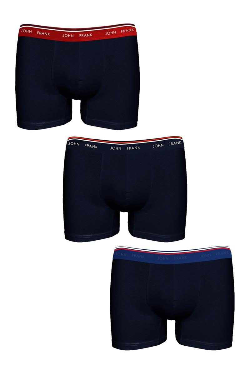 JOHN FRANK ÜÇLÜ BASIC BRIGHT BOXER White
