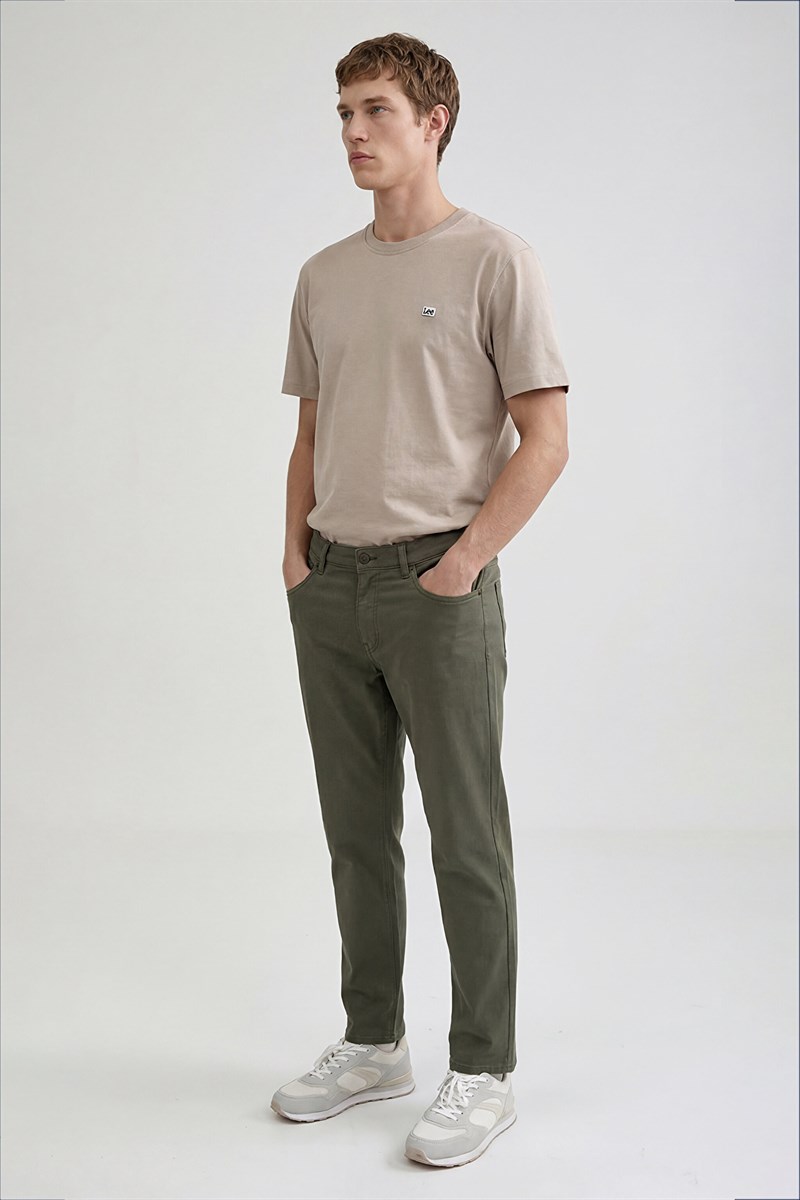 Bisiklet Yaka T-shirt Beige