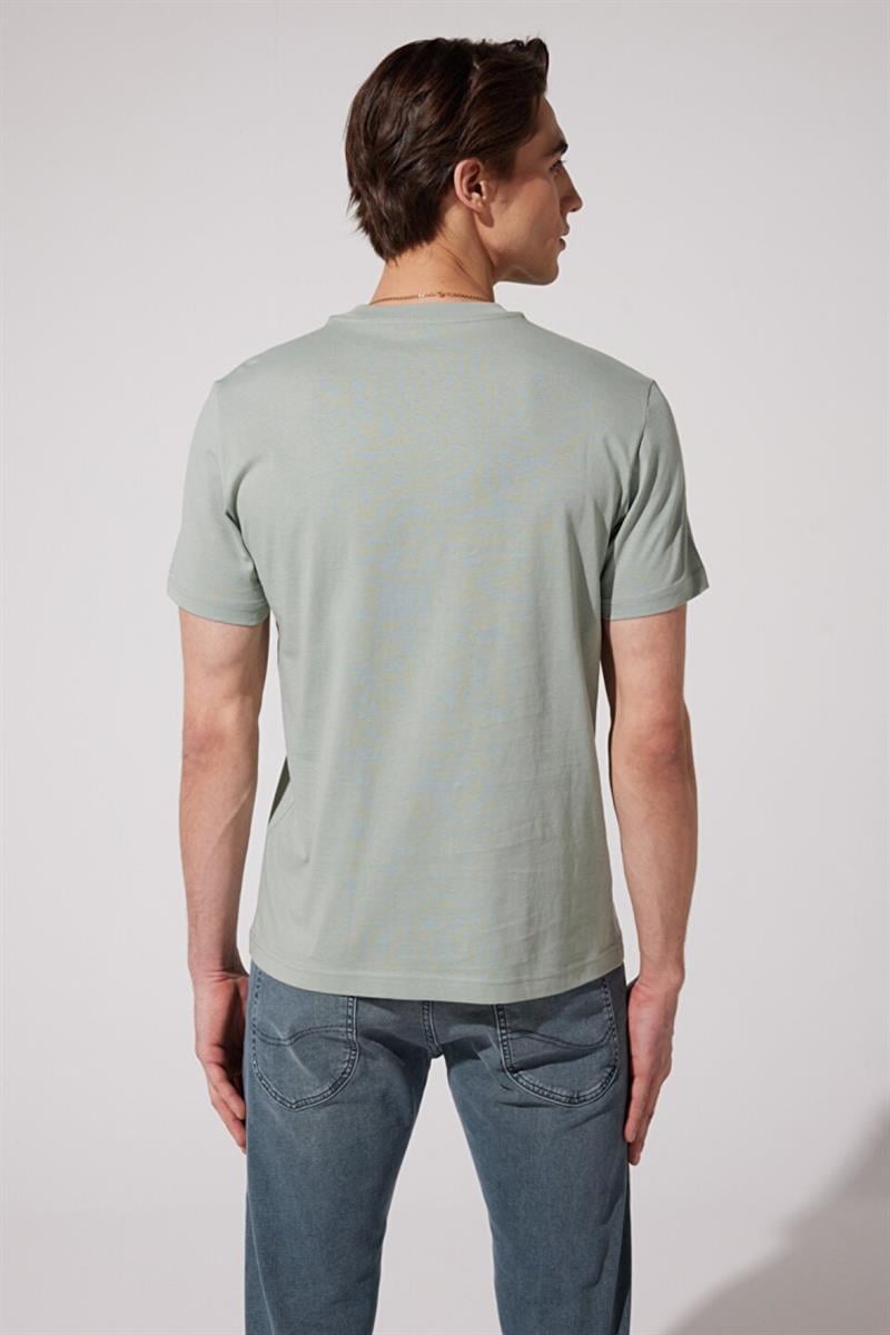 Bisiklet Yaka T-shirt Mint Green