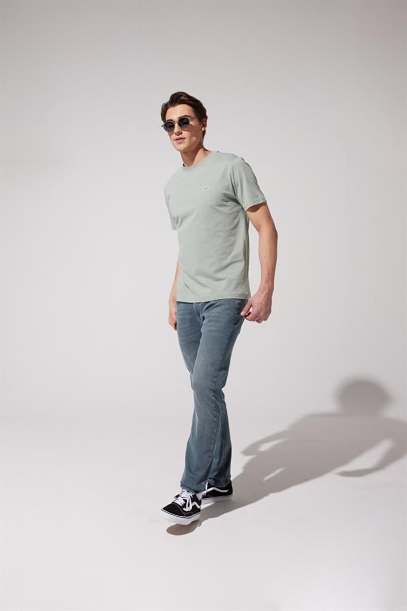 Bisiklet Yaka T-shirt Mint Green