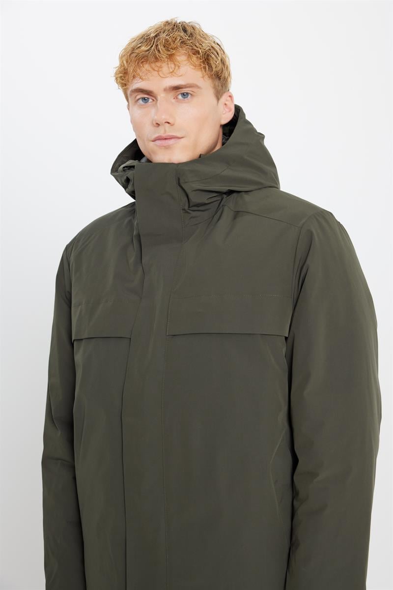 Erkek İnce Şişme Mont Khaki